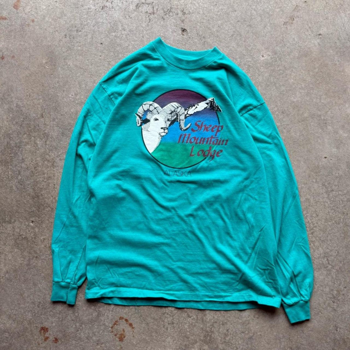 Vintage 90s Sheep Mountain Lodge Animal T-Shirt - Large