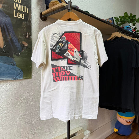 Vintage 90s Tick Mears NASCAR Racing Race Car T-Shirt - Large