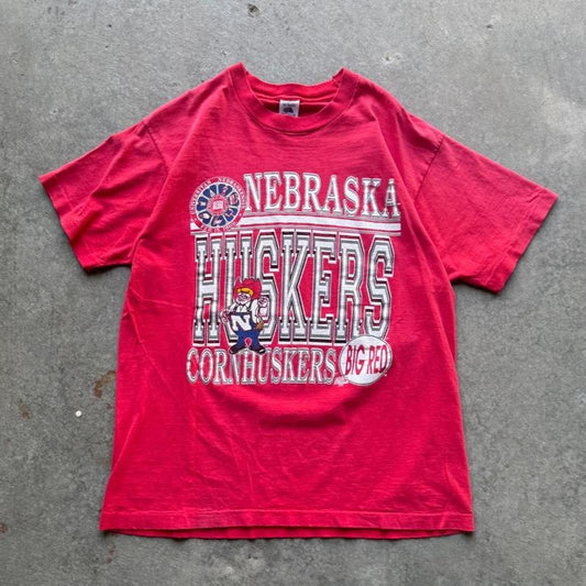 Vintage 90s Nebraska Huskers Cornhuskers Herbie T-Shirt - X-Large