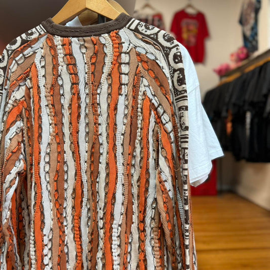 Vintage 90s Coogi 3D Knit Spell Out Crewneck