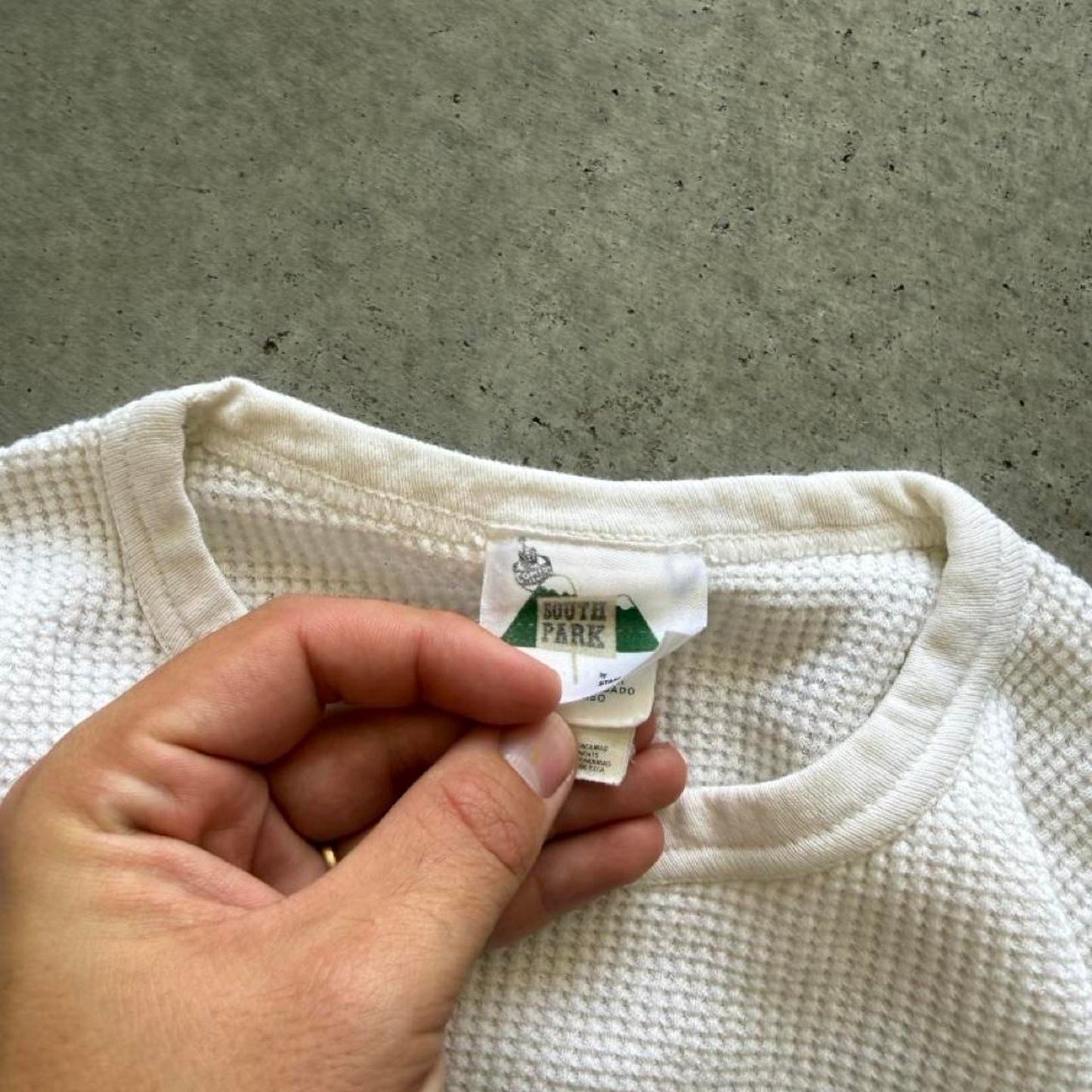Vintage 90s Crop Thermal South Park Characters Shirt - Large (W)