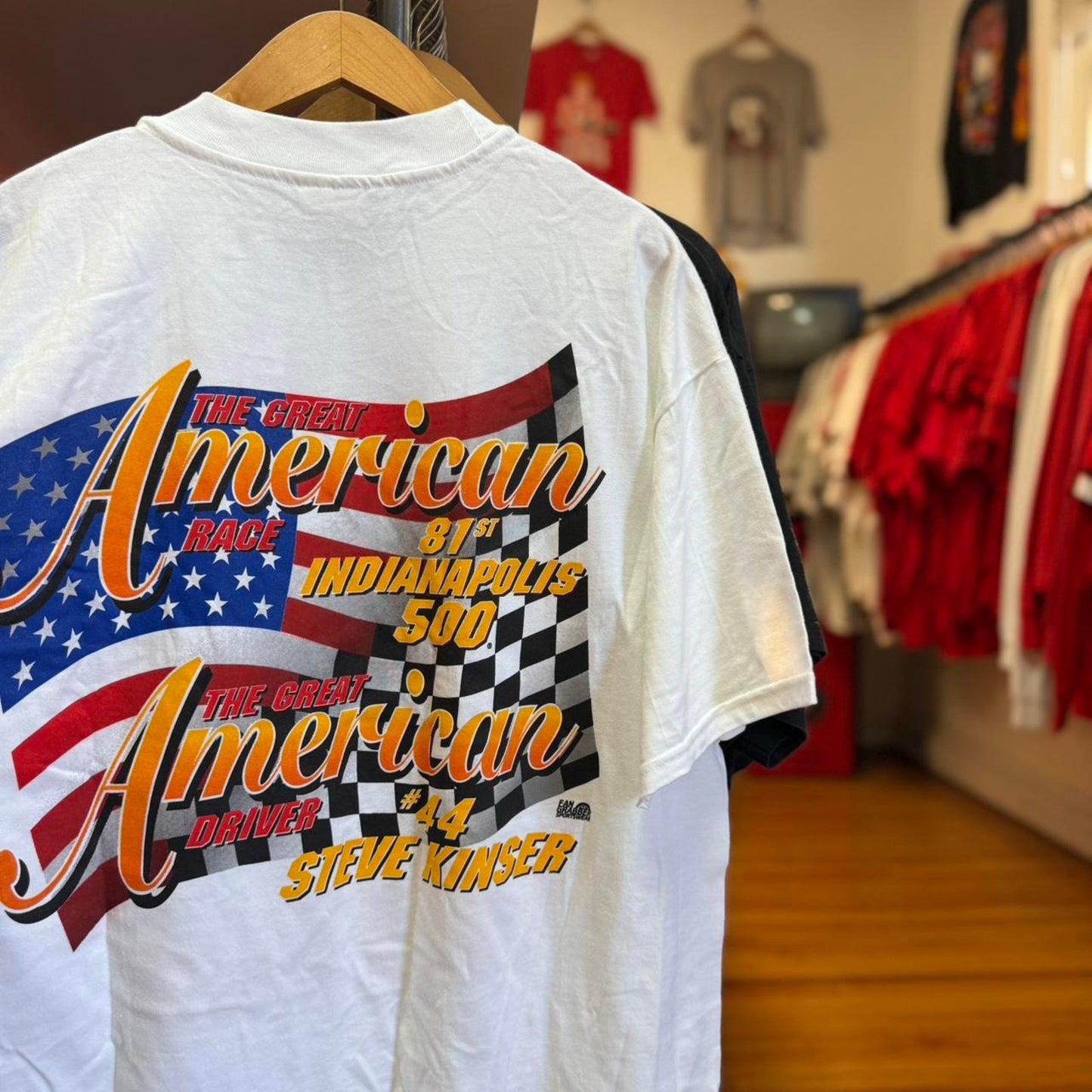 Vintage 1997 Steve Kinser NASCAR Racing Racecar T-Shirt - X-Large