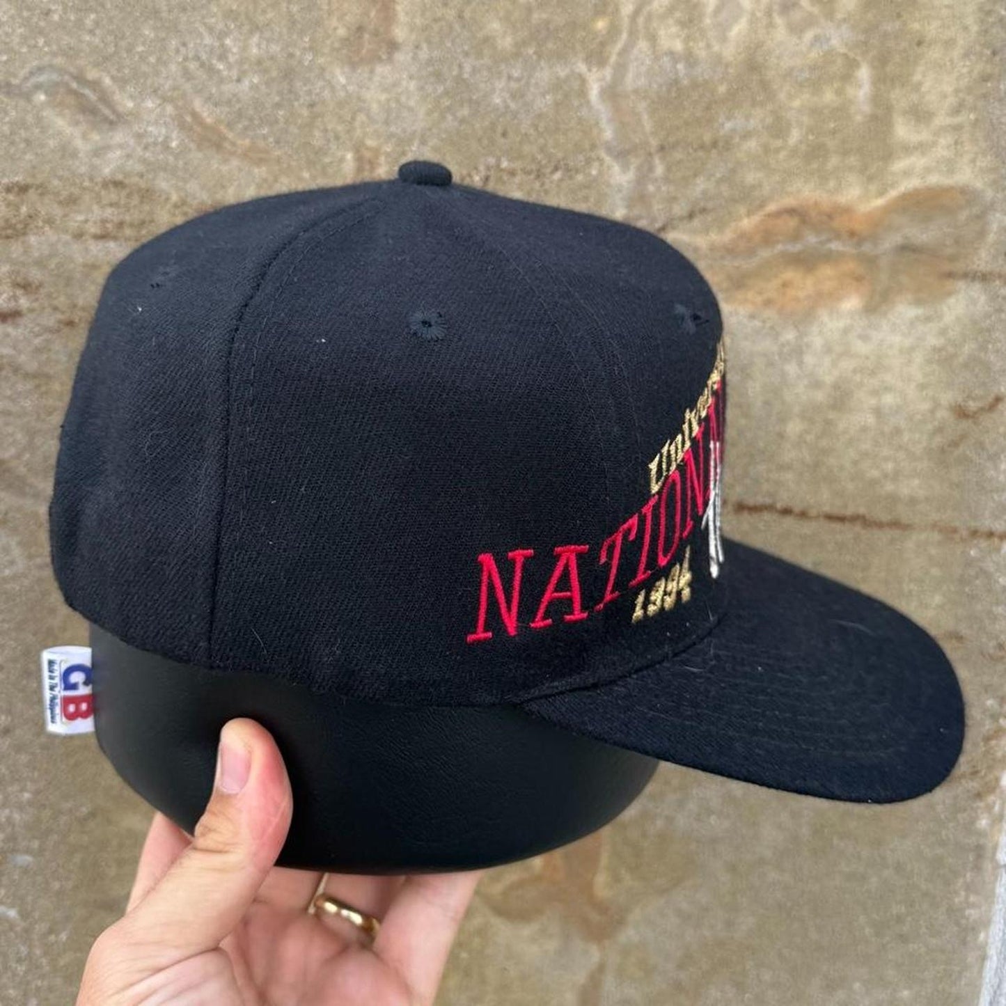 Vintage 90s Nebraska Nationals Champions Huskers Wrap Around Snapback