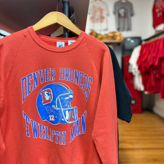 Vintage 80s Denver Broncos Twelfth Man NFL Crewneck