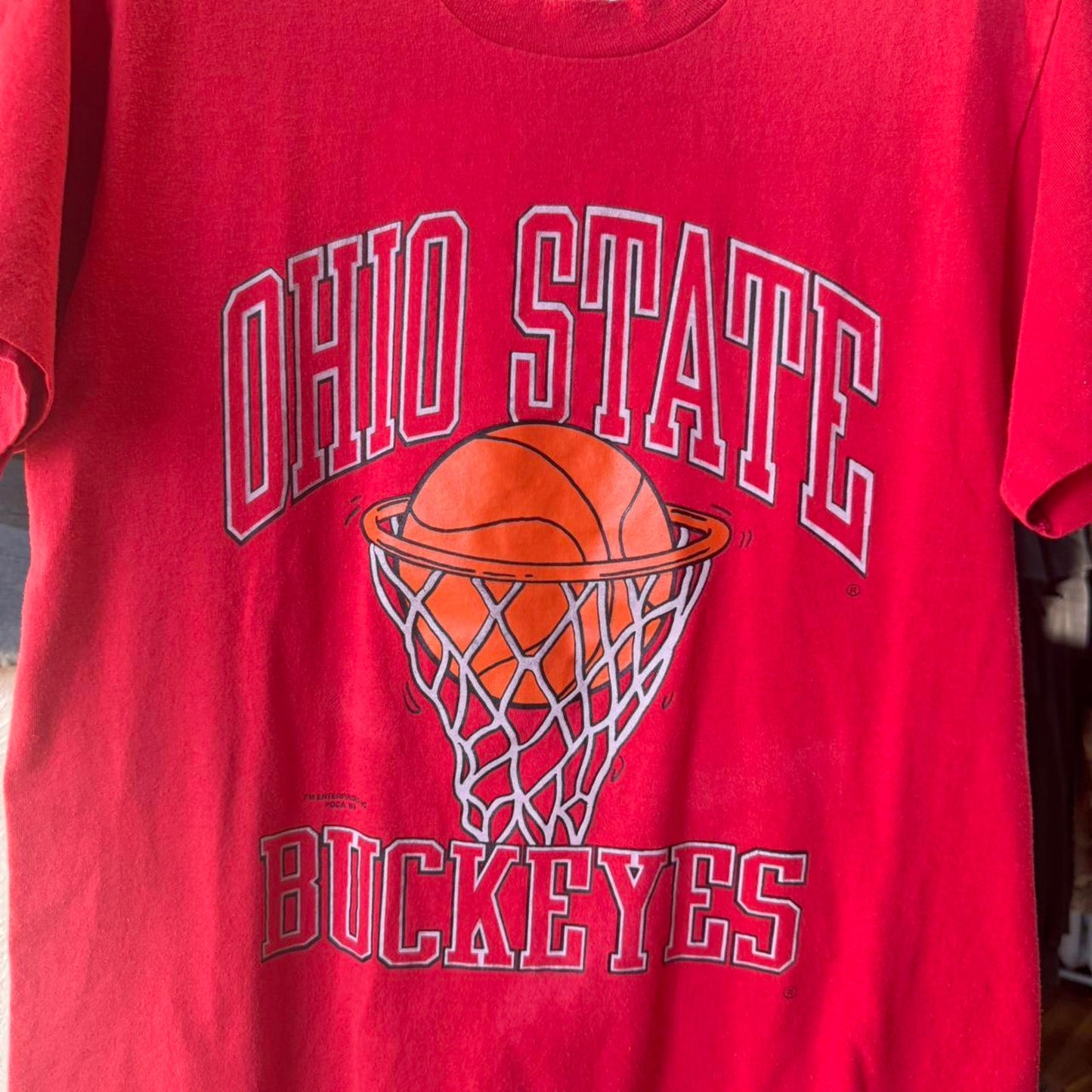 Vintage 90s Ohio State Basketball T-Shirt - Large