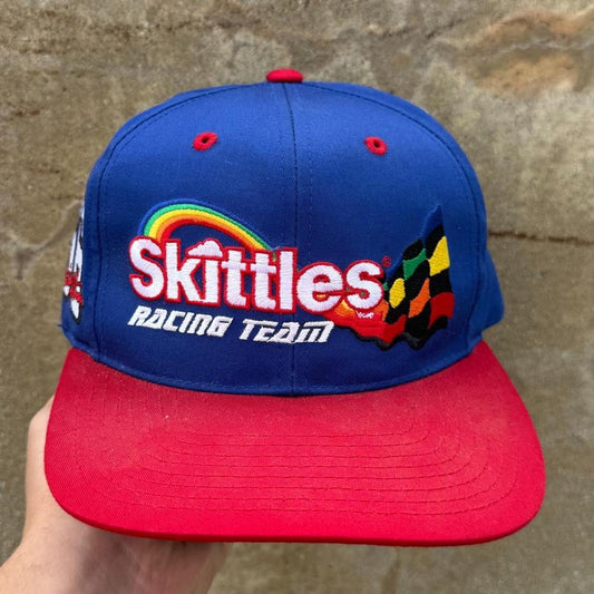 Vintage 90s NASCAR Skittles Racing Team Snapback