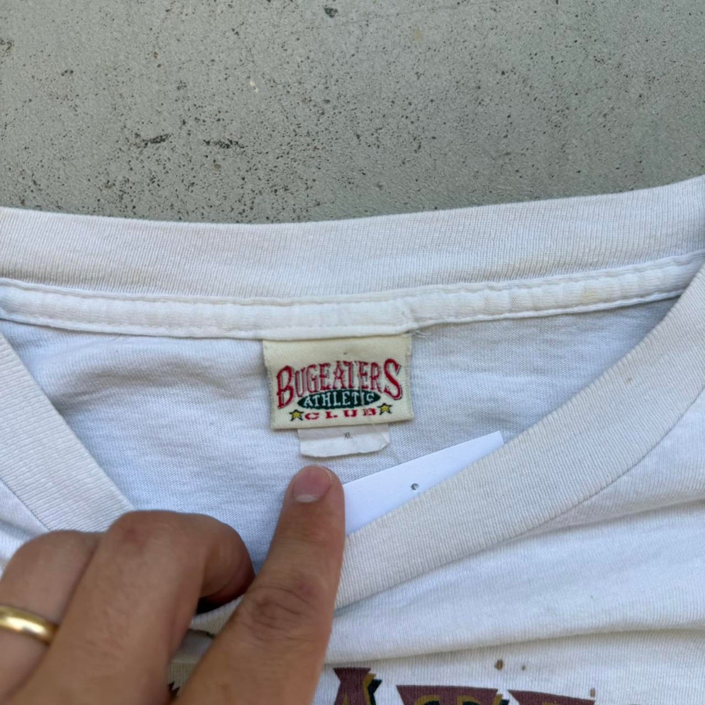 Vintage 90s Nebraska Huskers Bugeaters Football T-Shirt - X-Large