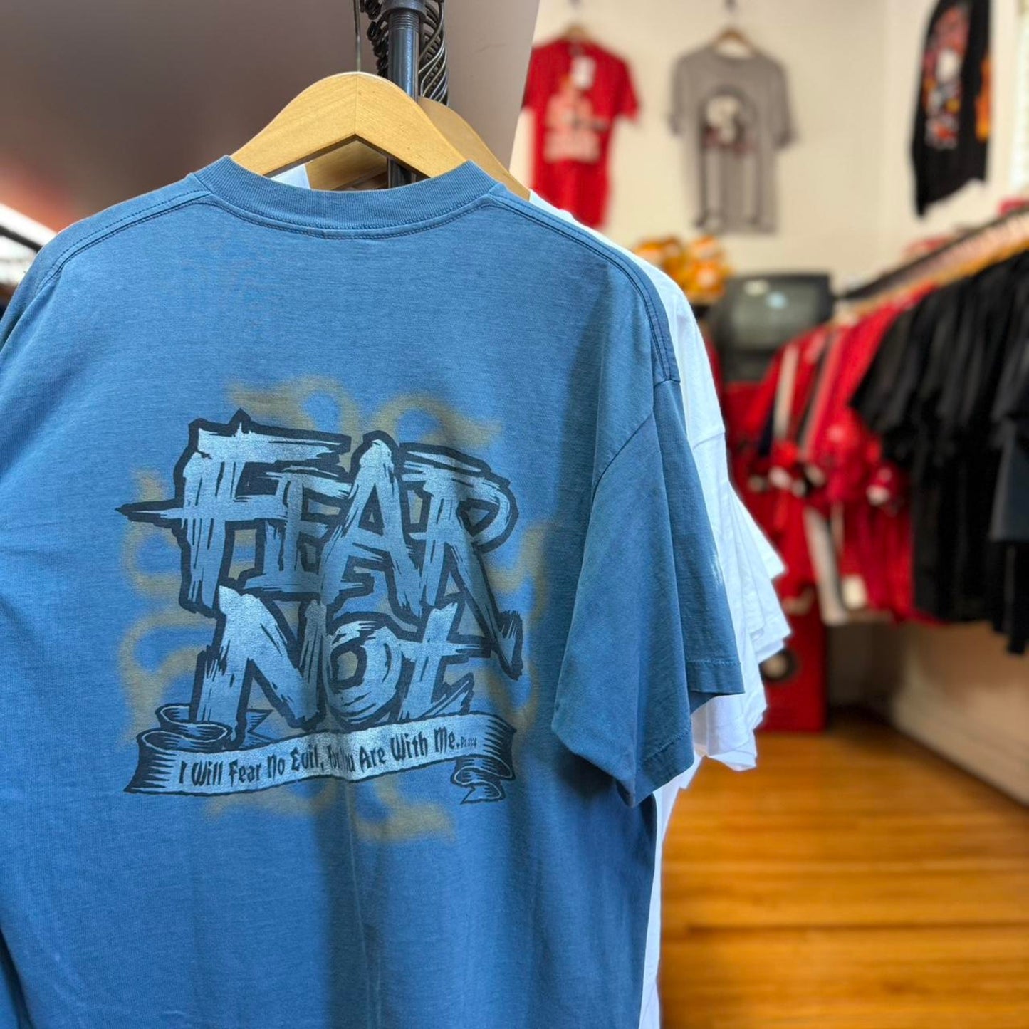 Vintage 90s Fear Not Bible Jesus Christian T-Shirt - X-Large