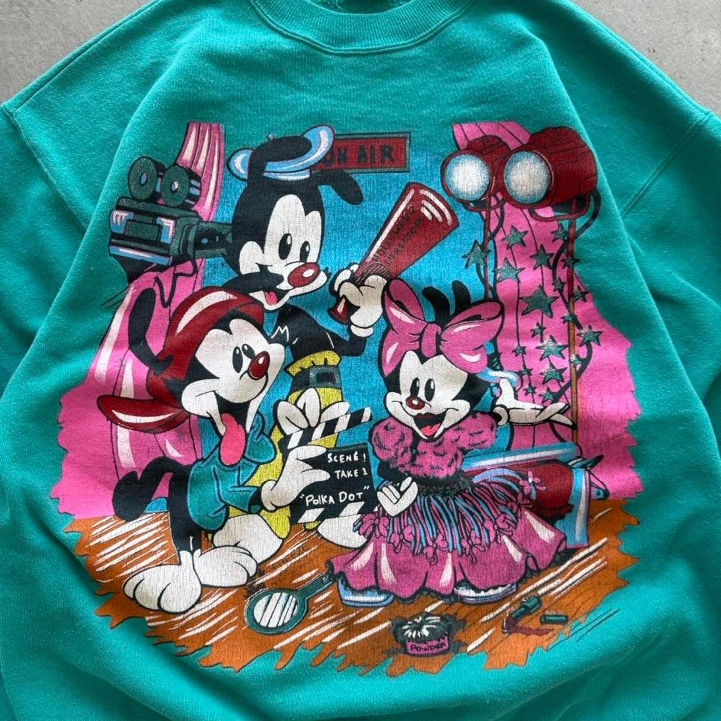 Vintage 90s Animaniacs Cartoon Character T-Shirt - Large