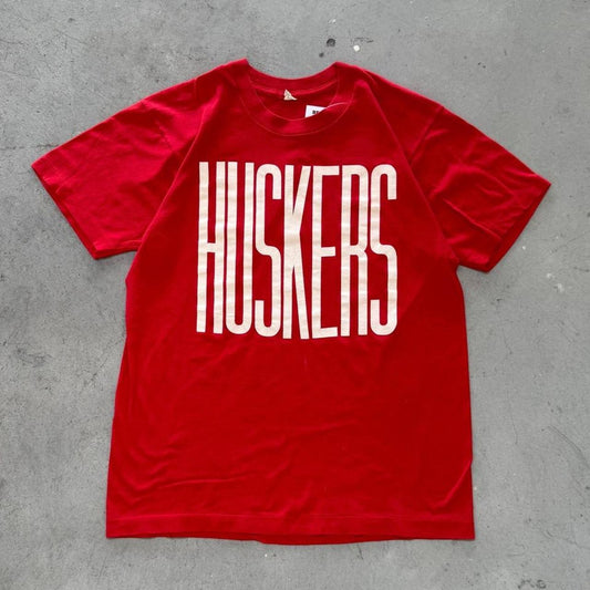 Vintage 90s Nebraska Huskers T-Shirt - Large