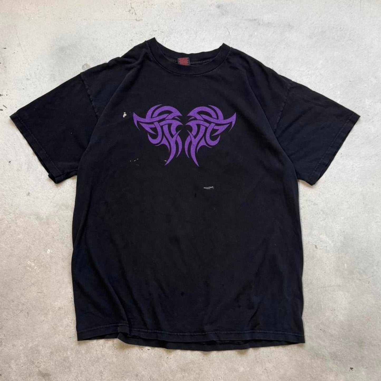 Vintage 90s Fashion Victim Tribal Tattoo Style T-Shirt - X-Large