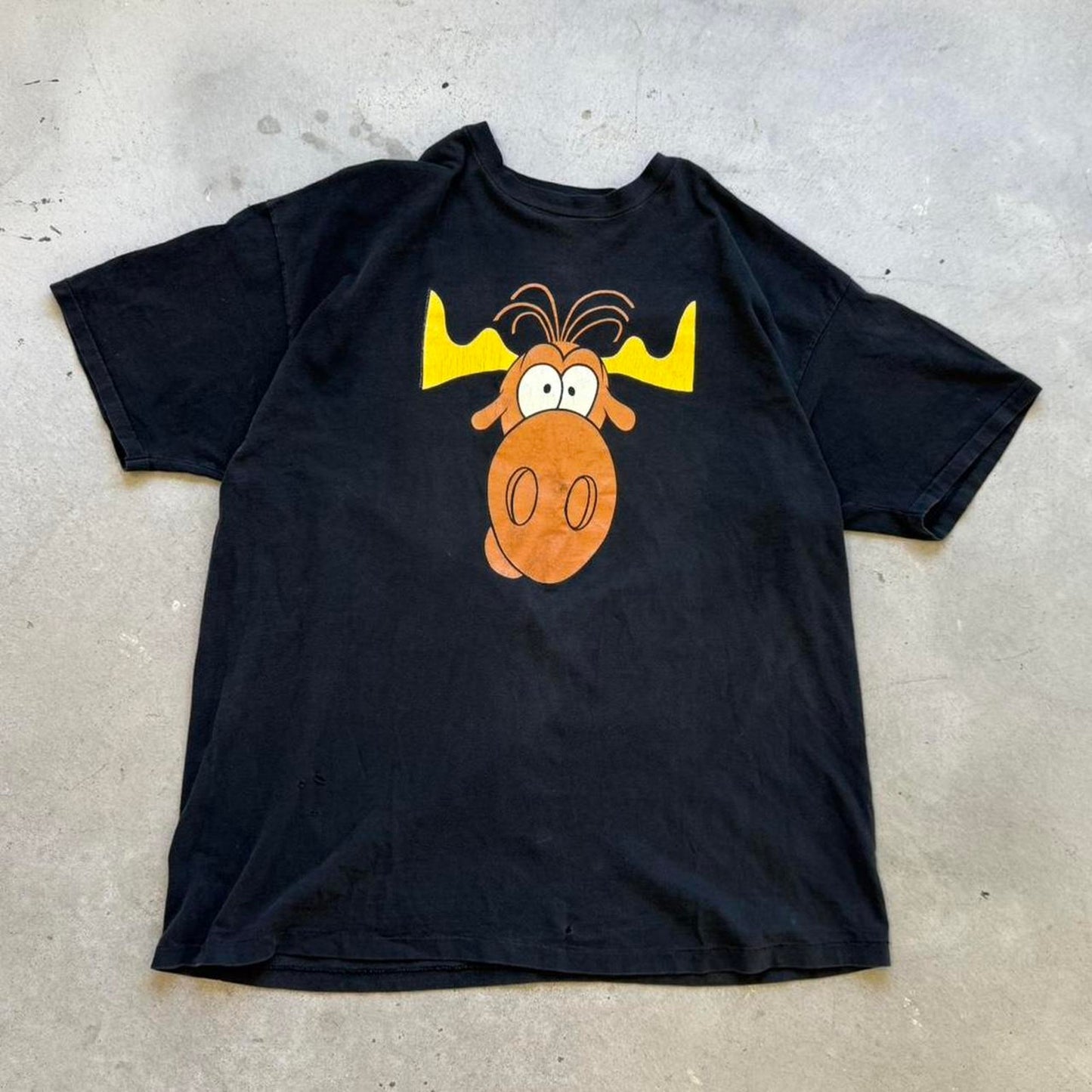 Vintage 90s Rocky and Bullwinkle Taco Bell T-Shirt - X-Large