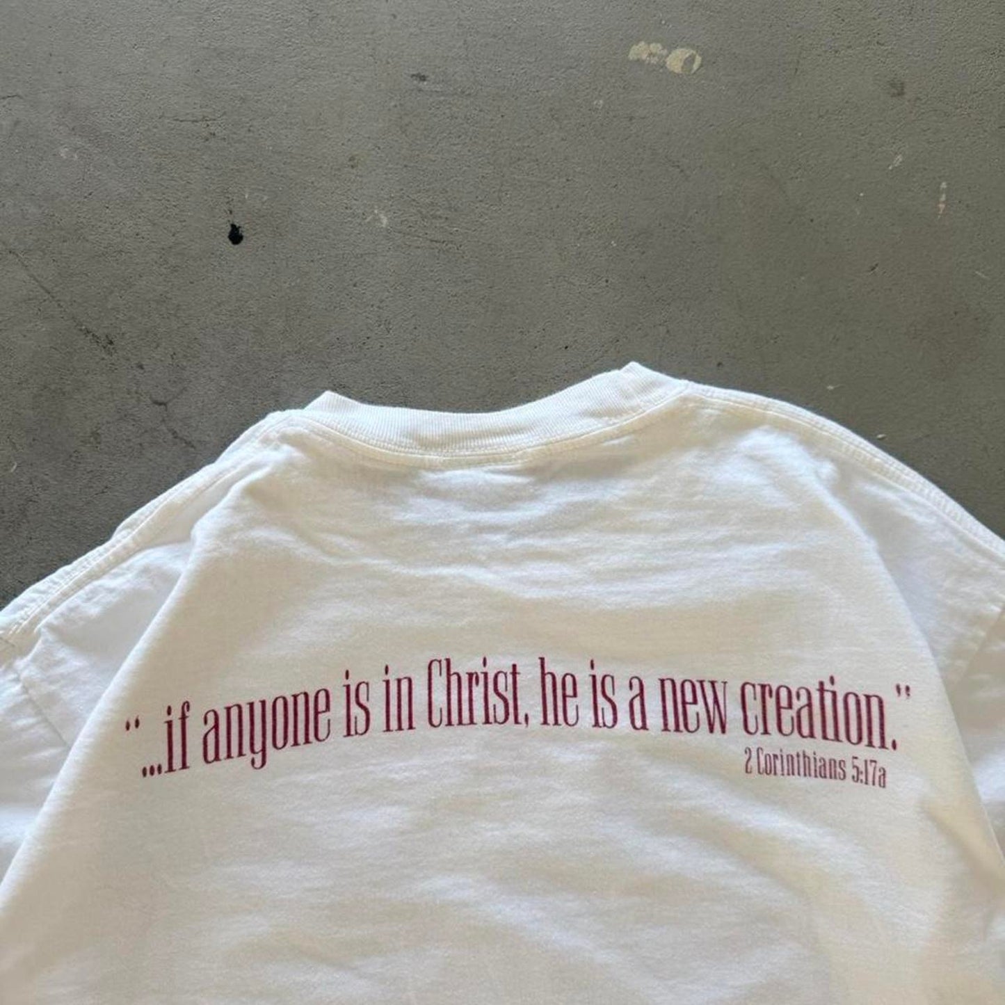 Vintage 90s Author of All Creation Jesus Bible T-Shirt - Large