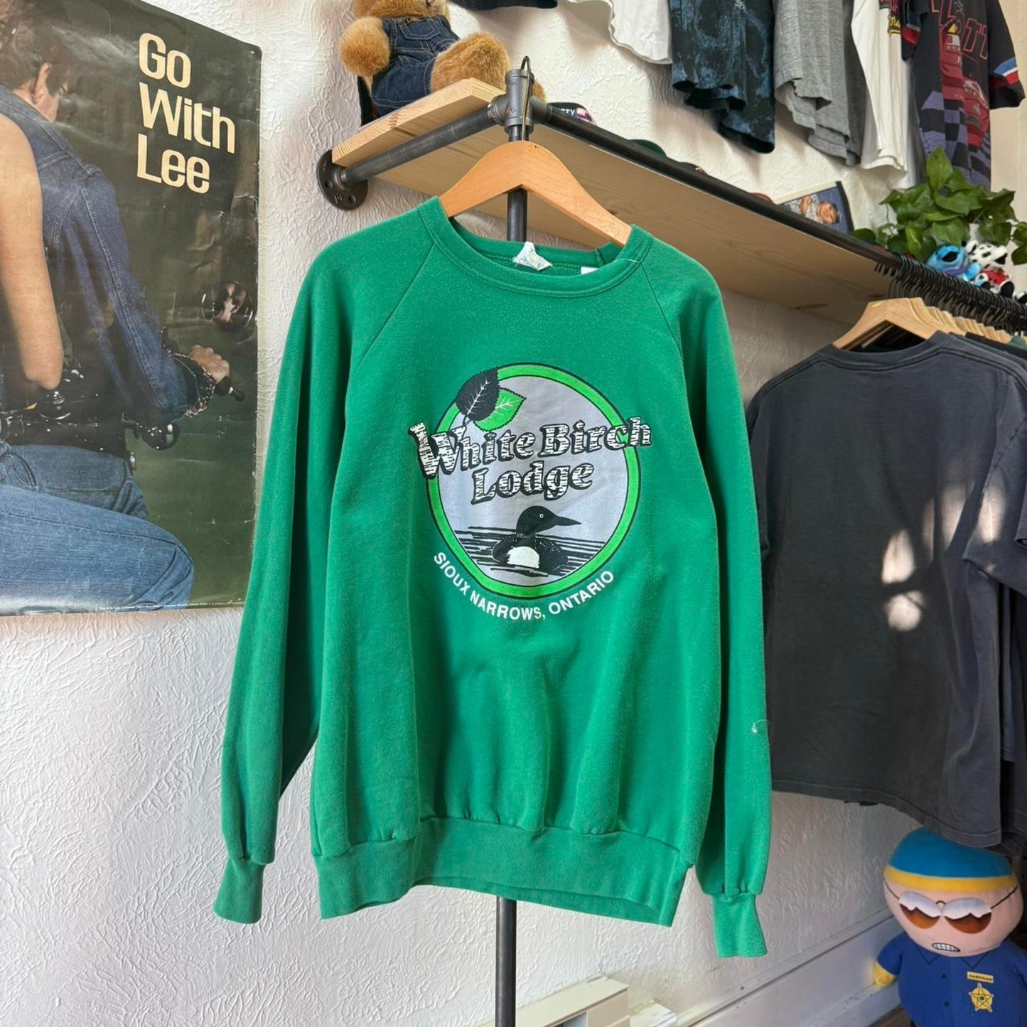 Vintage 90s White Birch Lodge Duck Animal Crewneck - XX-Large