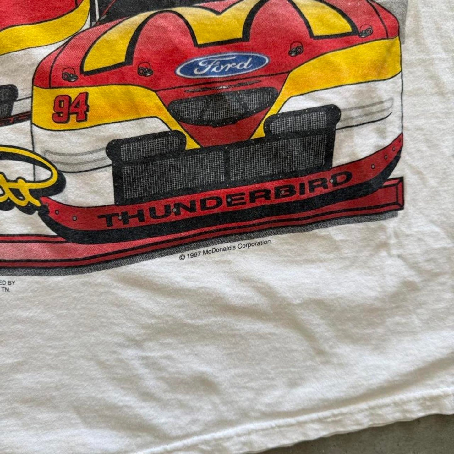 Vintage 90s NASCAR McDonald’s Bill Elliot Racing T-Shirt - Large