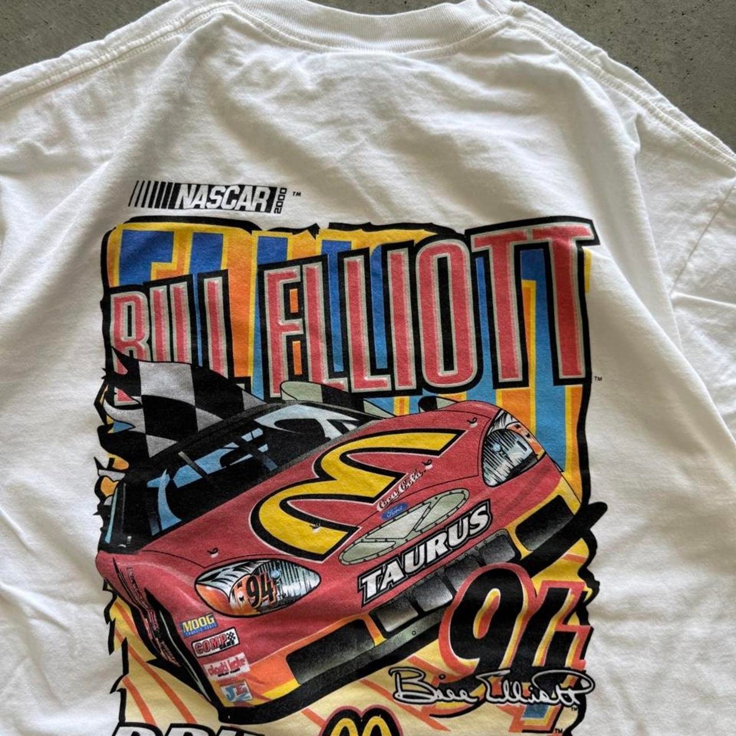 Vintage NASCAR Bill Elliot McDonald’s Racing T-Shirt - Large