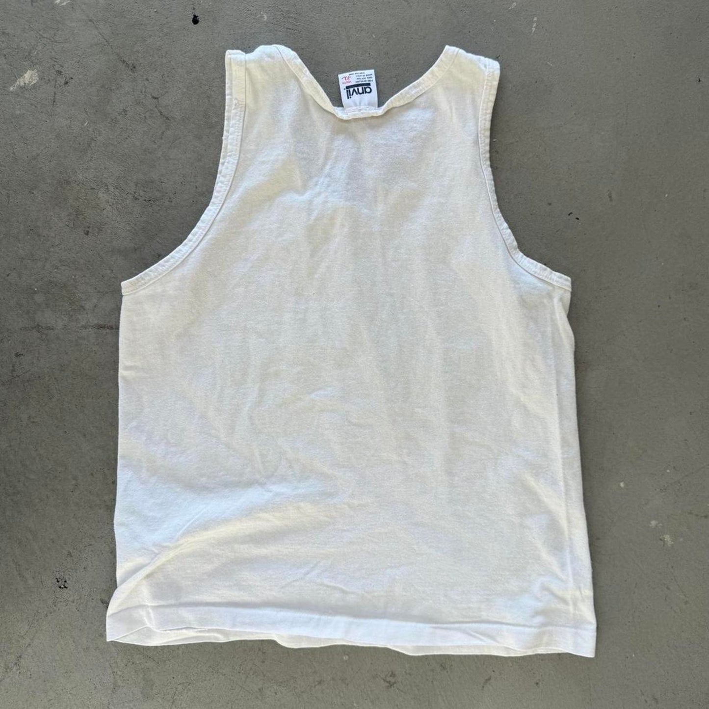 Vintage 80s Cactus Plant Art Style Tank Top - Kids X-Large