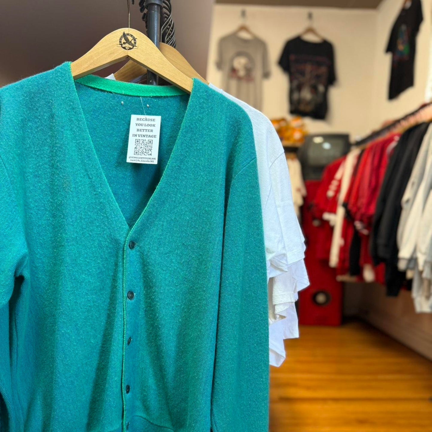 Vintage 90s Knit Blend Cardigan - Large