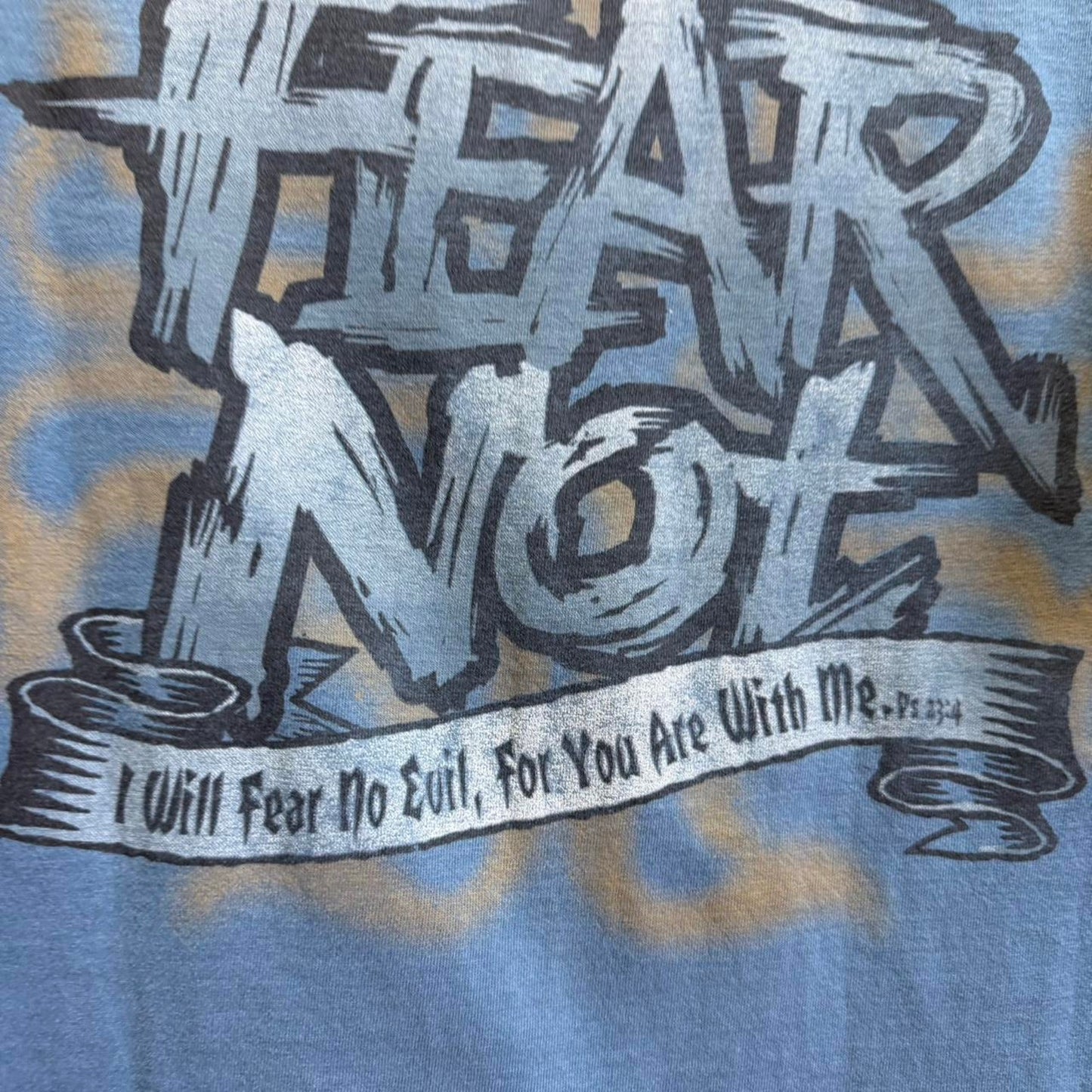 Vintage 90s Fear Not Bible Jesus Christian T-Shirt - X-Large
