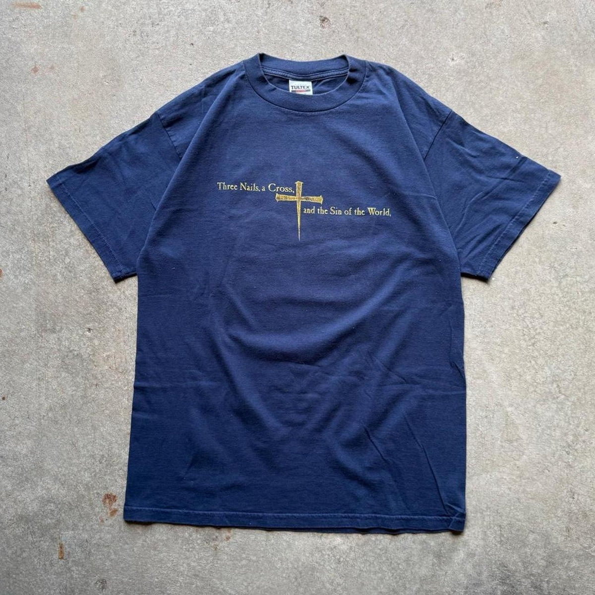 Vintage 90s Only He Can Save Us Jesus Bible T-Shirt - X-Large