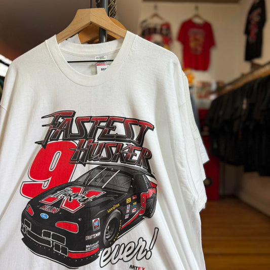 Vintage 90s Nebraska Husker NASCAR Racing T-Shirt