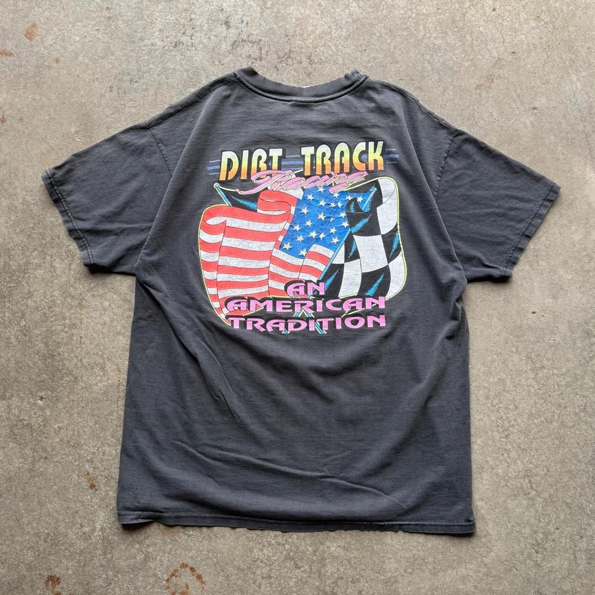 Vintage 90s Faded Black Leader of the Pack Racing T-Shirt - X-Large