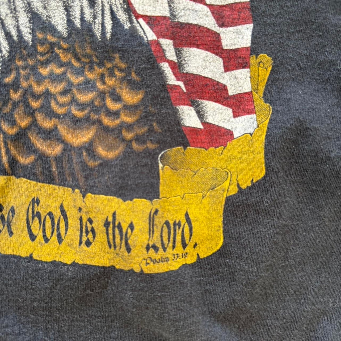 Vintage 90s America It’s Time to Pray Jesus Bible T-Shirt - Medium