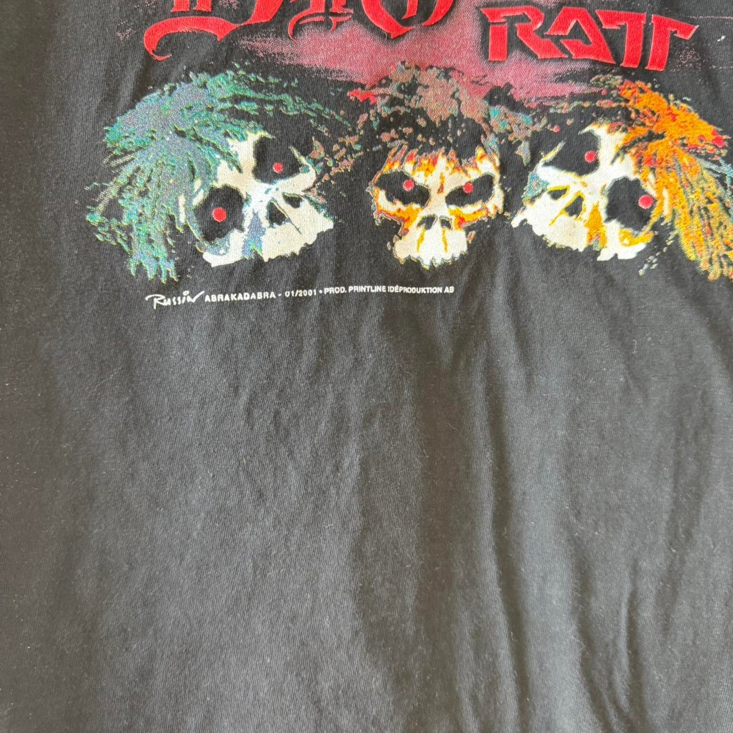 Vintage 2001 Monsters of the Millenium Alice Cooper, Dio, and Ratt Band T-Shirt - X-Large