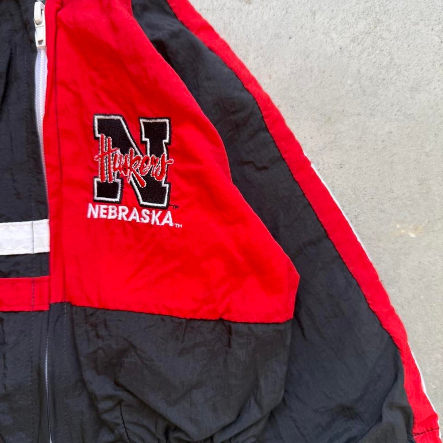 Vintage 90s Nebraska Huskers Windbreaker Jacket - Kids 12-18 Months