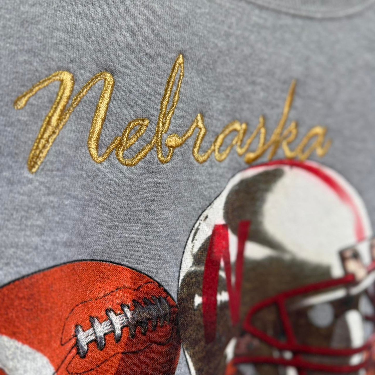 Vintage 90s Nebraska Huskers Football Crewneck