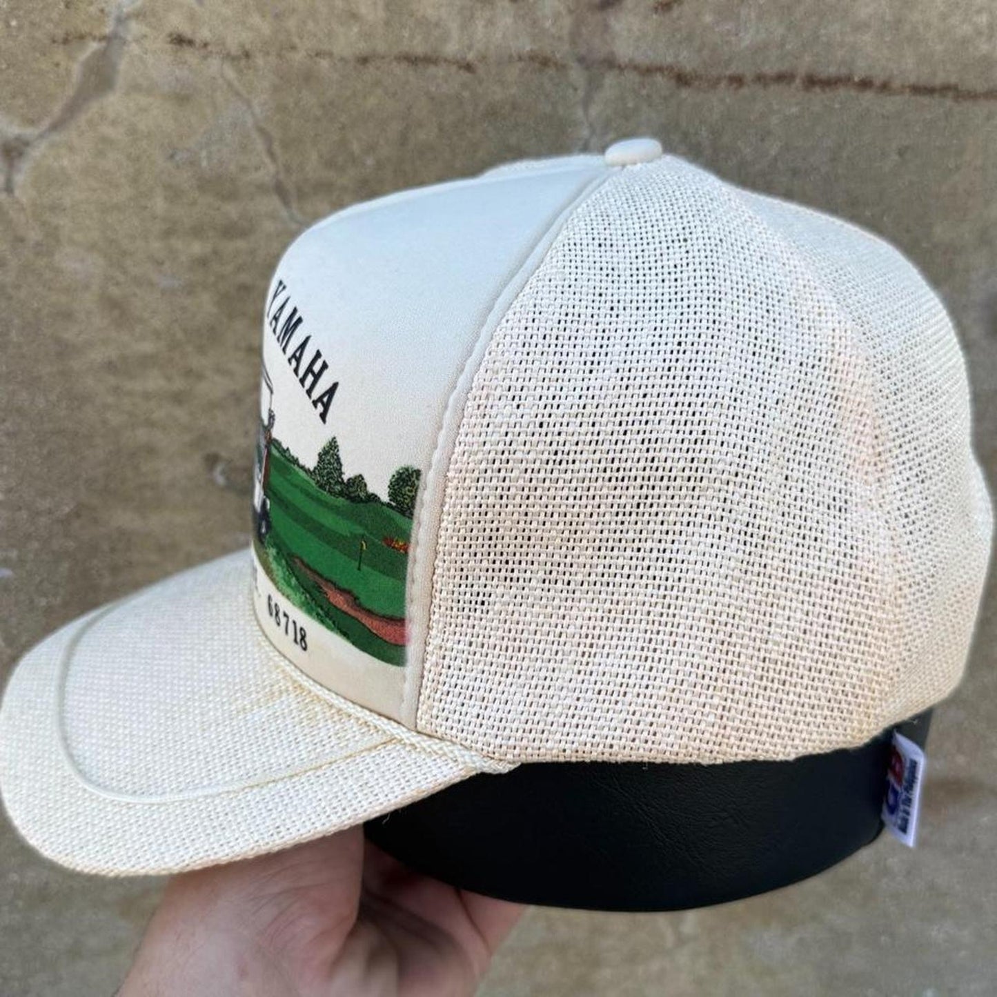 Vintage 90s Roger’s Yamaha Golf Cart Golfing Trucker Cap