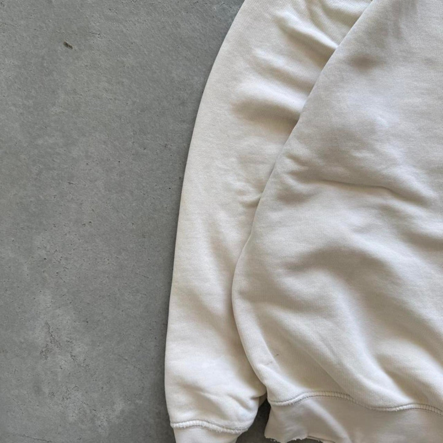 Vintage 90s Nike Earth Tone Cream Side Swoosh Crewneck - Medium