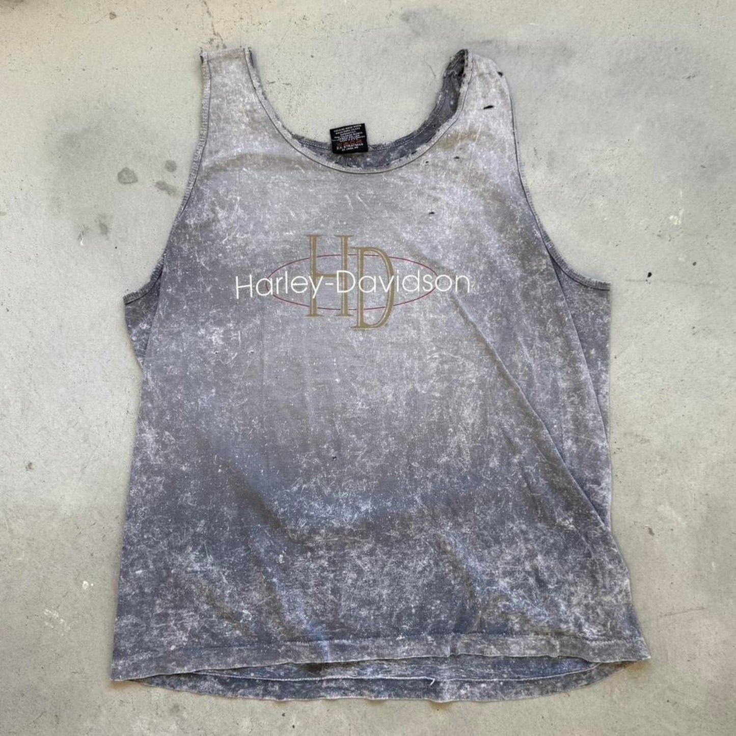 Vintage Faded Harley Davidson Motorcycles Tank Top - X-Large