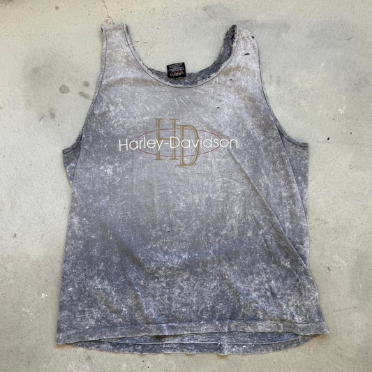 Vintage Faded Harley Davidson Motorcycles Tank Top - X-Large