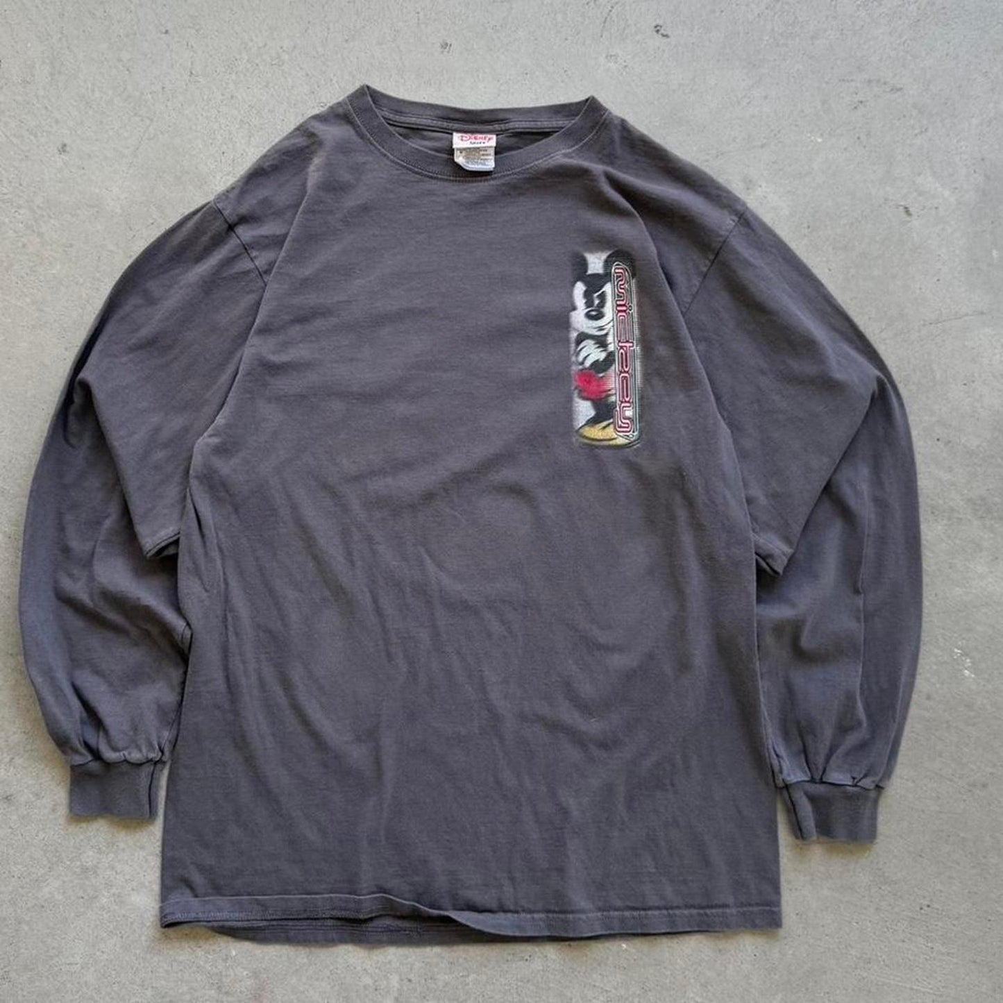 Vintage 90s Disney Mickey Mouse Long Sleeve T-Shirt - Medium