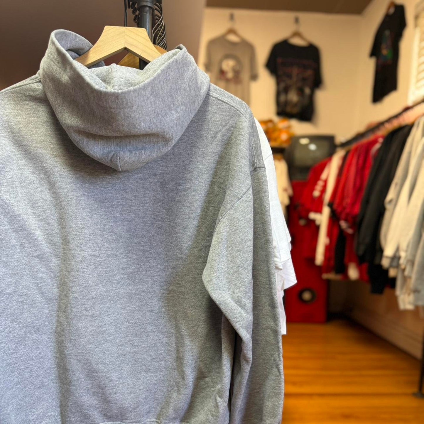 Vintage 90s Nebraska Huskers Football Hoodie - Large