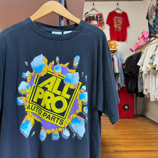 Vintage 90s All Pro Auto Parts Break Threw T-Shirt