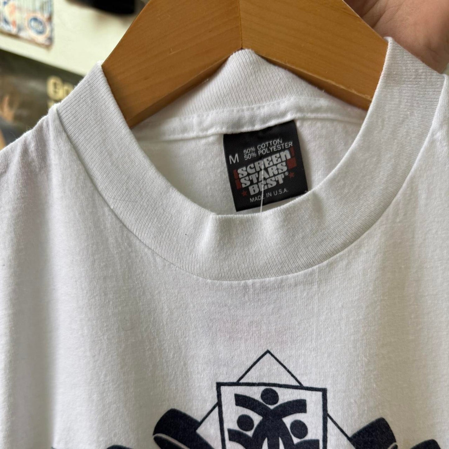 Vintage 80s Race for the Rainbow Apple Computers T-Shirt - Medium