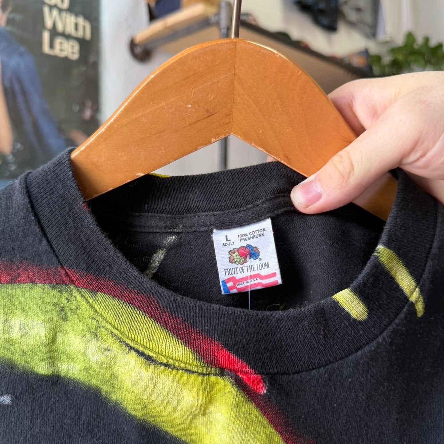 Vintage 90s Van Halen Live All Over Print Band T-Shirt - Large