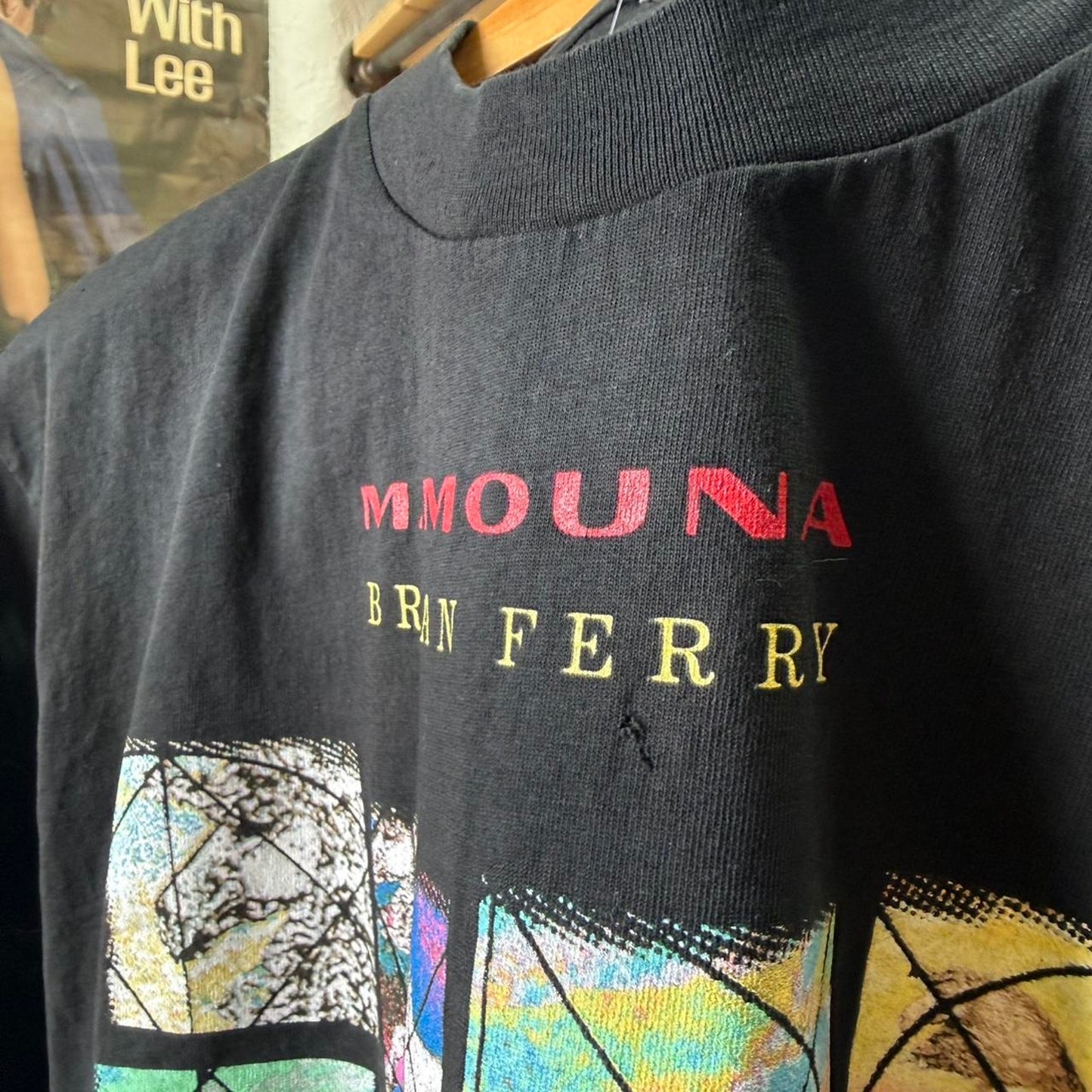 Vintage 1994 Mamouna Bryan Ferry Band Art Style T-Shirt - Large