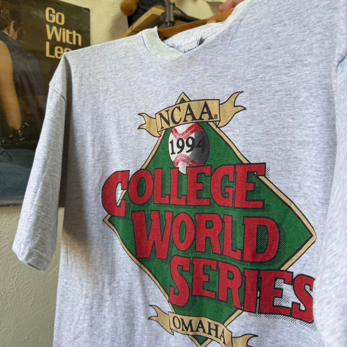 Vintage 90s NCAA College World Series CWS Baseball T-Shirt - X-Large