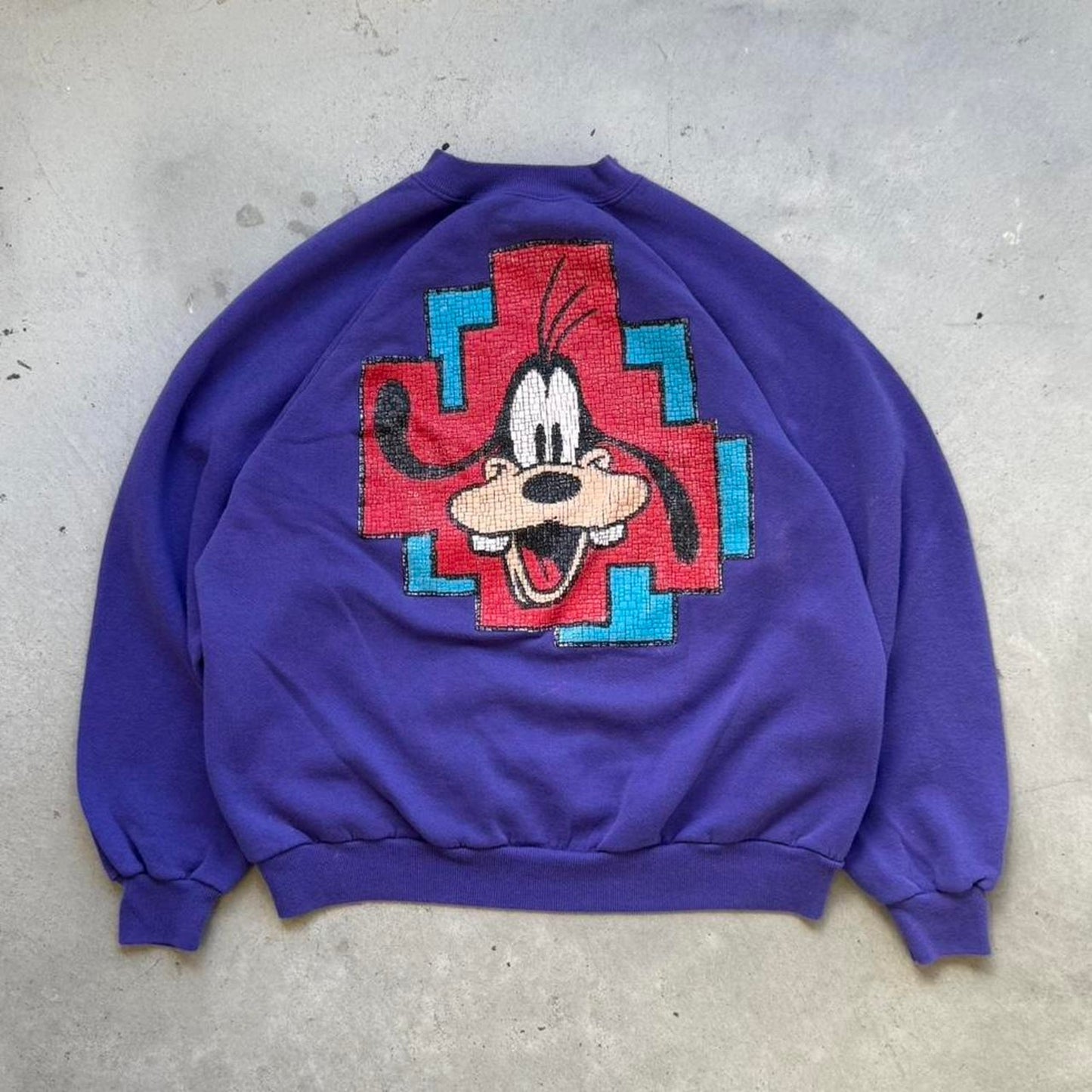 Vintage 90s Disney Goofy Mickey Mouse Crewneck - Large