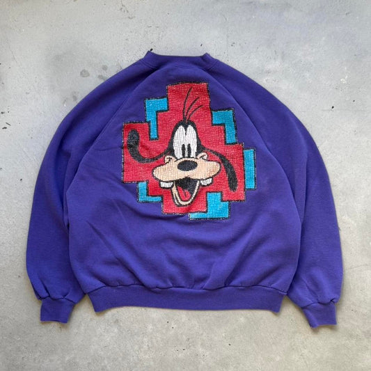 Vintage 90s Disney Goofy Mickey Mouse Crewneck - Large