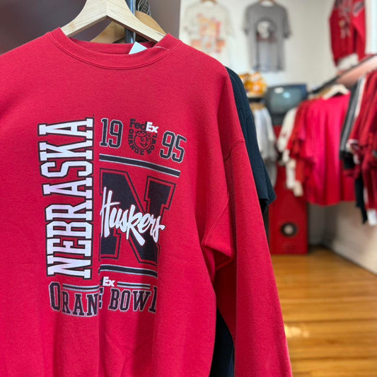Vintage 90s Nebraska Huskers Orange Bowl National Champs Crewneck