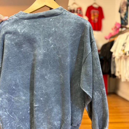 Vintage 90s Wolf Sportsman Animal Nature Marble Dye Crewneck