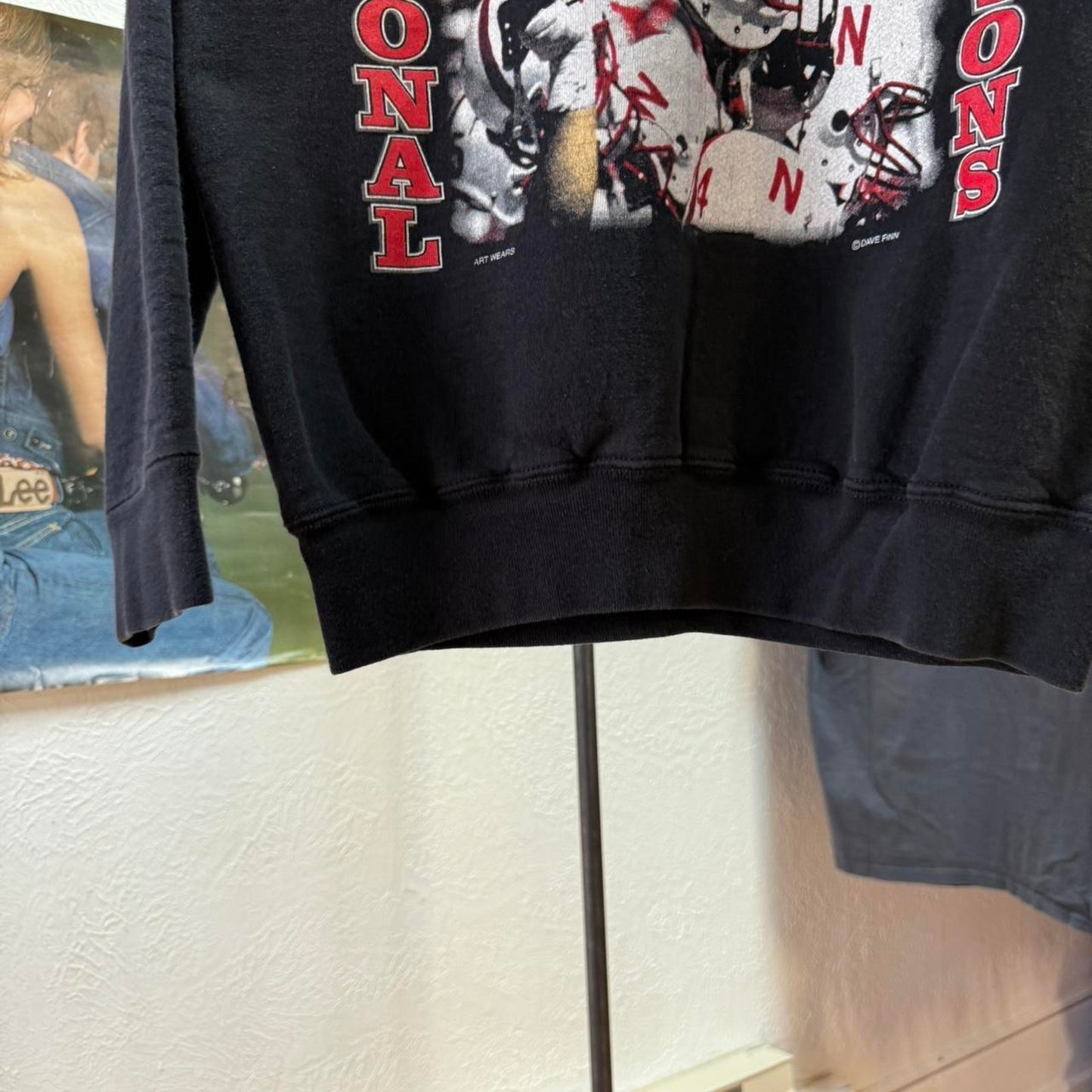 Vintage 90s Nebraska Huskers Helmet Championship Crewneck - Medium