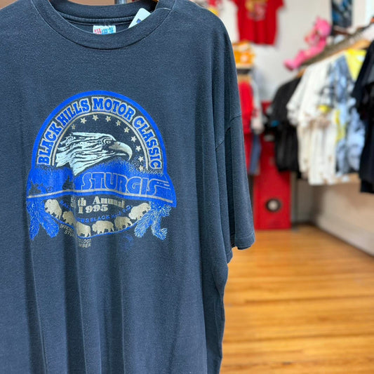 Vintage 90s Sturgis Black Hills Rally Motorcycle Biker T-Shirt