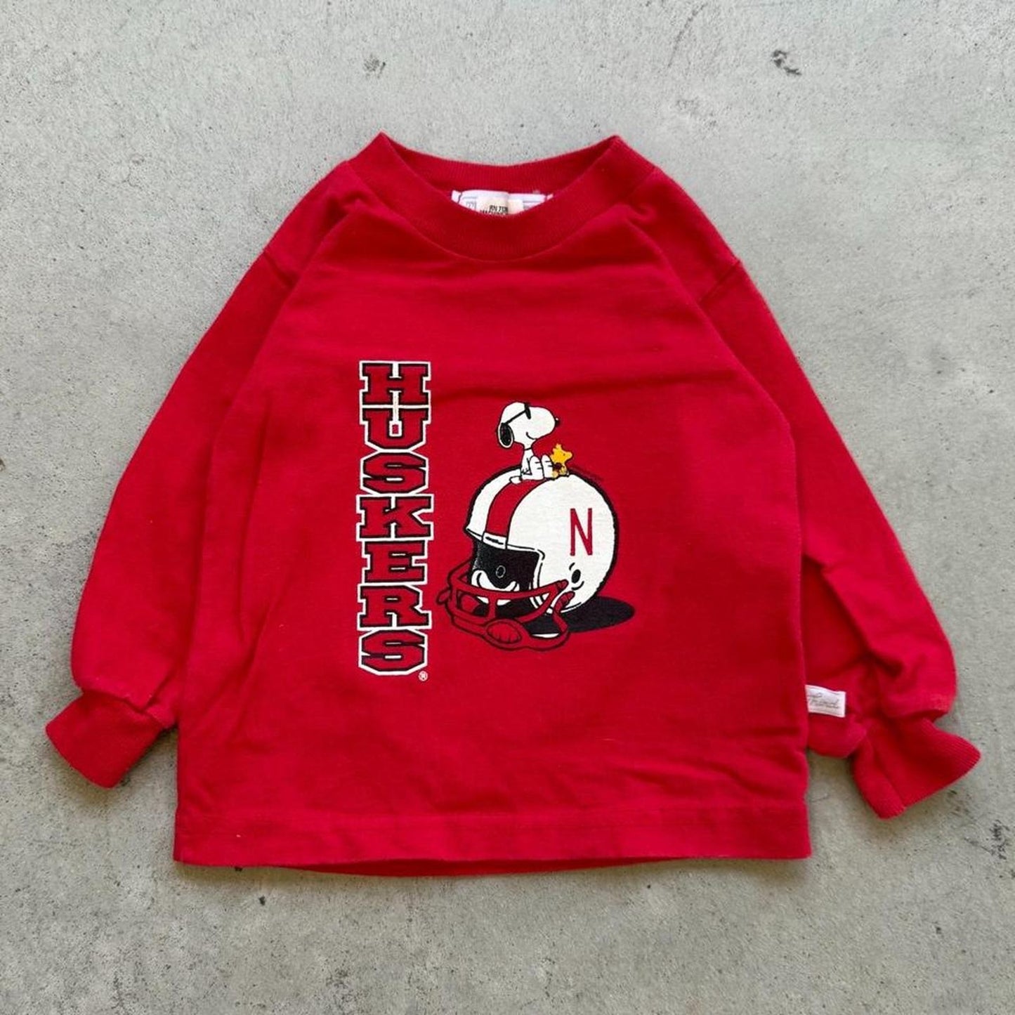 Vintage 90s Nebraska Huskers Snoopy T-Shirt - Kids 12 Months