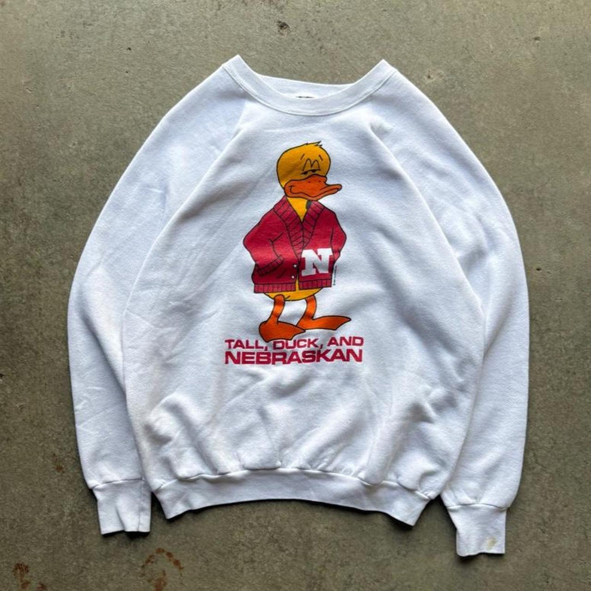 Vintage 90s Nebraska Huskers Tall Duck Crewneck - X-Large