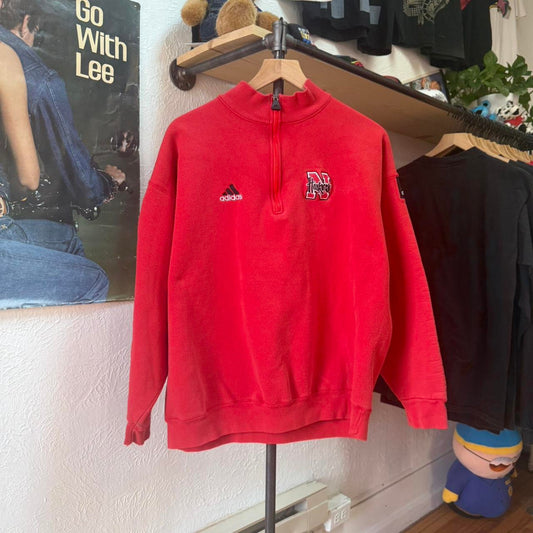 Vintage 90s Nebraska Huskers Fed Ex Bowl Quarter Zip - Large